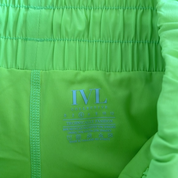 IVL Collective neon yellow shorts. - Picture 3 of 3